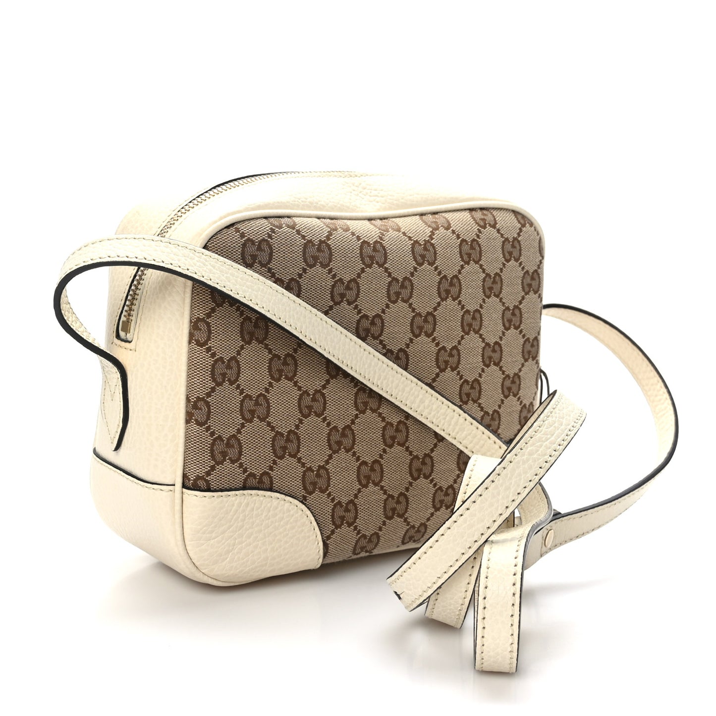 Monogram Dollar Calfskin Mini Bree Messenger Bag Beige Ebony Avoire