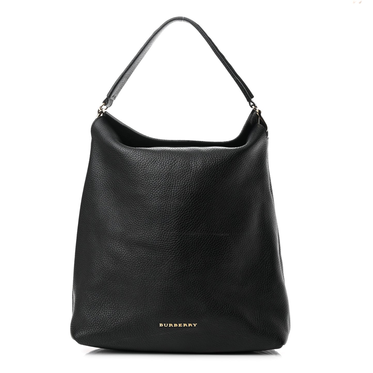 Grainy Calfskin Medium Cale Hobo Black