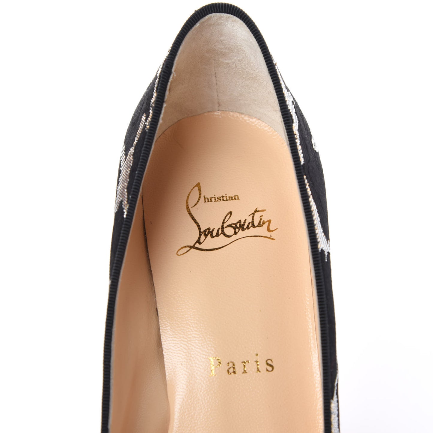 Lurex Feline Decollete 554 85 Pumps Black Gold