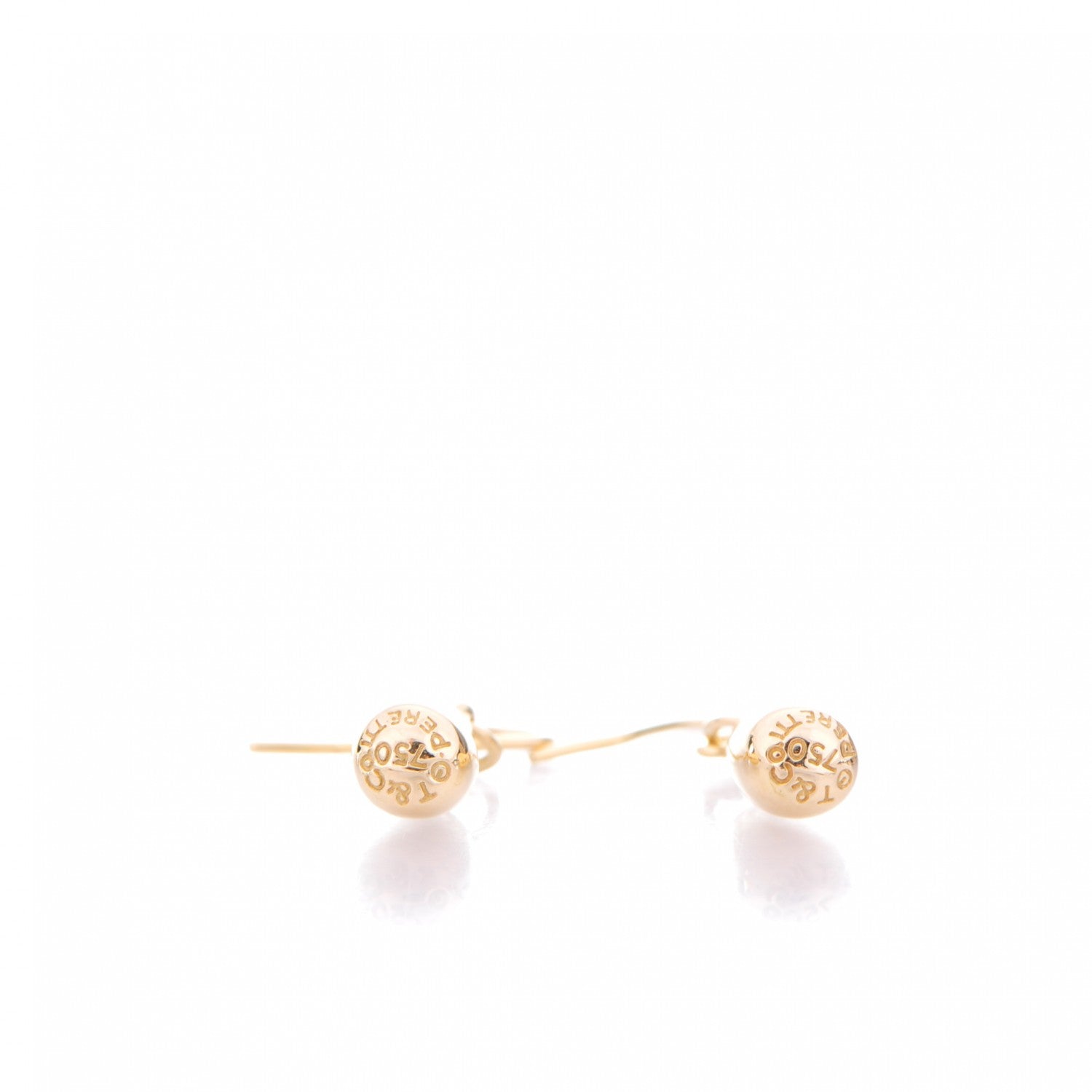 Tiffany 18K Yellow Gold Elsa Peretti 12mm Teardrop Earrings 3 of 5