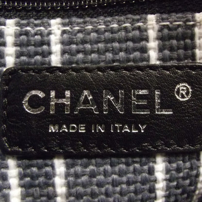 Chanel Toile Striped Tote Navy 8 of 11