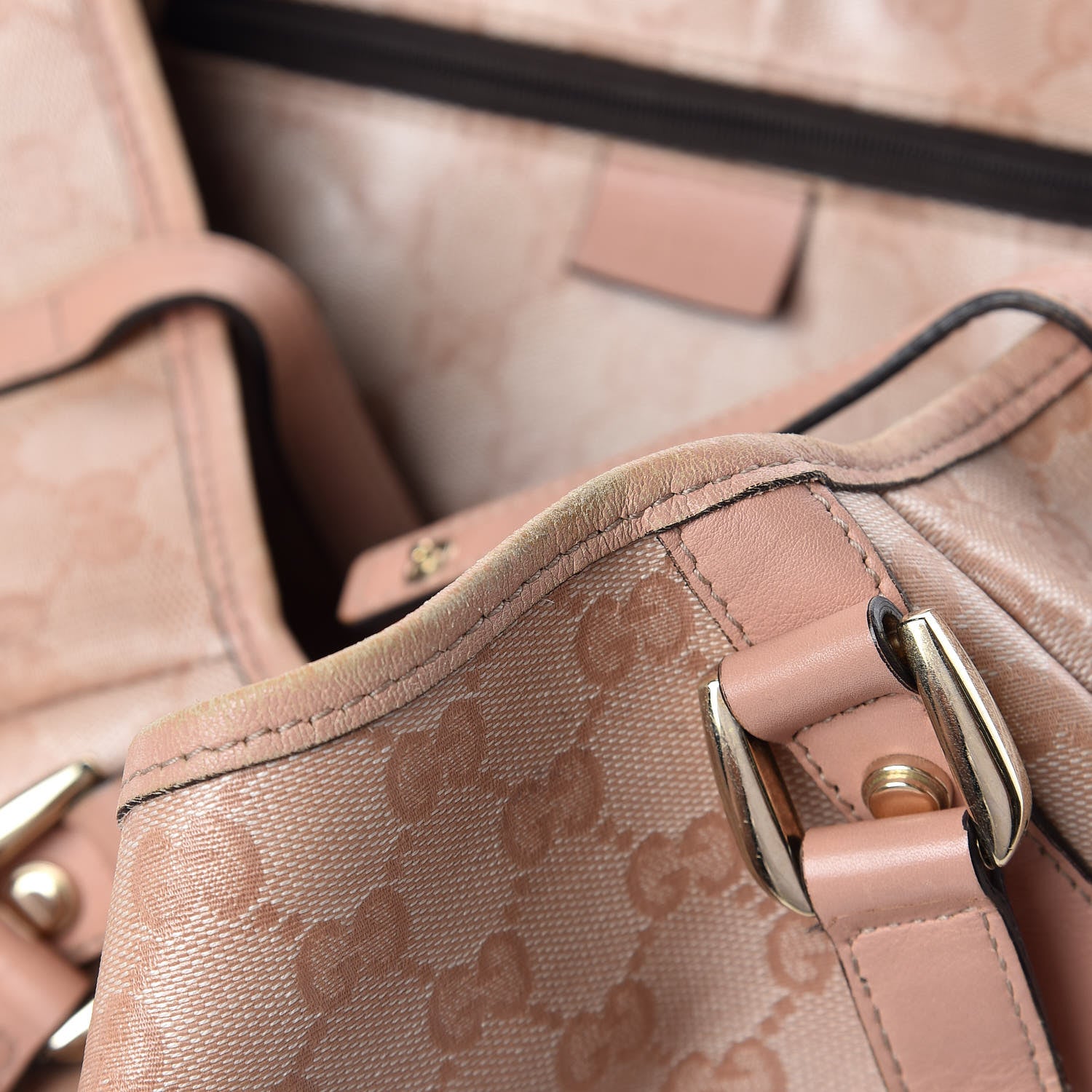 Gucci Crystal Monogram Medium Abbey Shoulder Bag Blush 11 of 14