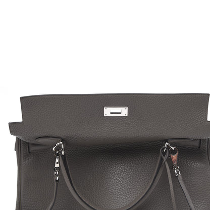 Hermes Taurillon Clemence Kelly Retourne 35 Etain 18 of 30