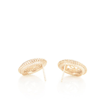Chanel Twisted CC Earrings Light Gold 3 of 4