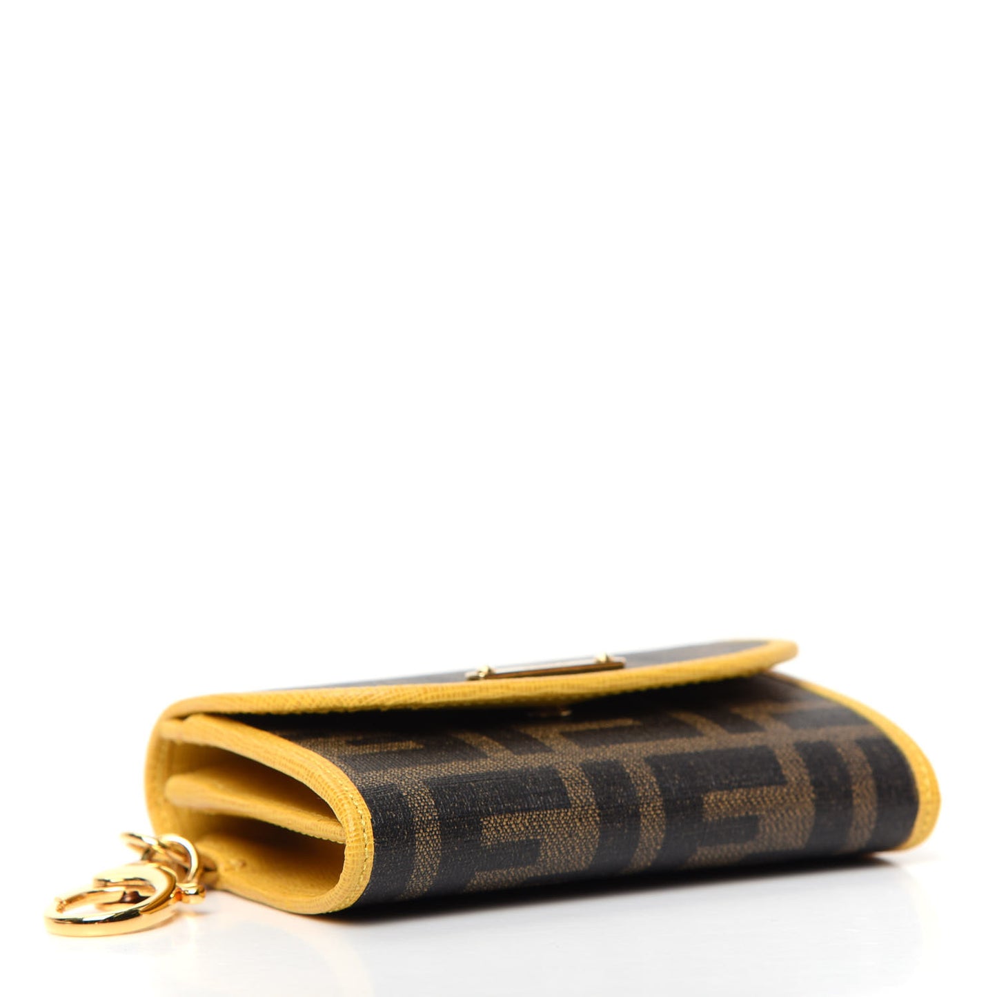 Zucca Spalmati Gusseted Card Holder Tobacco Yellow