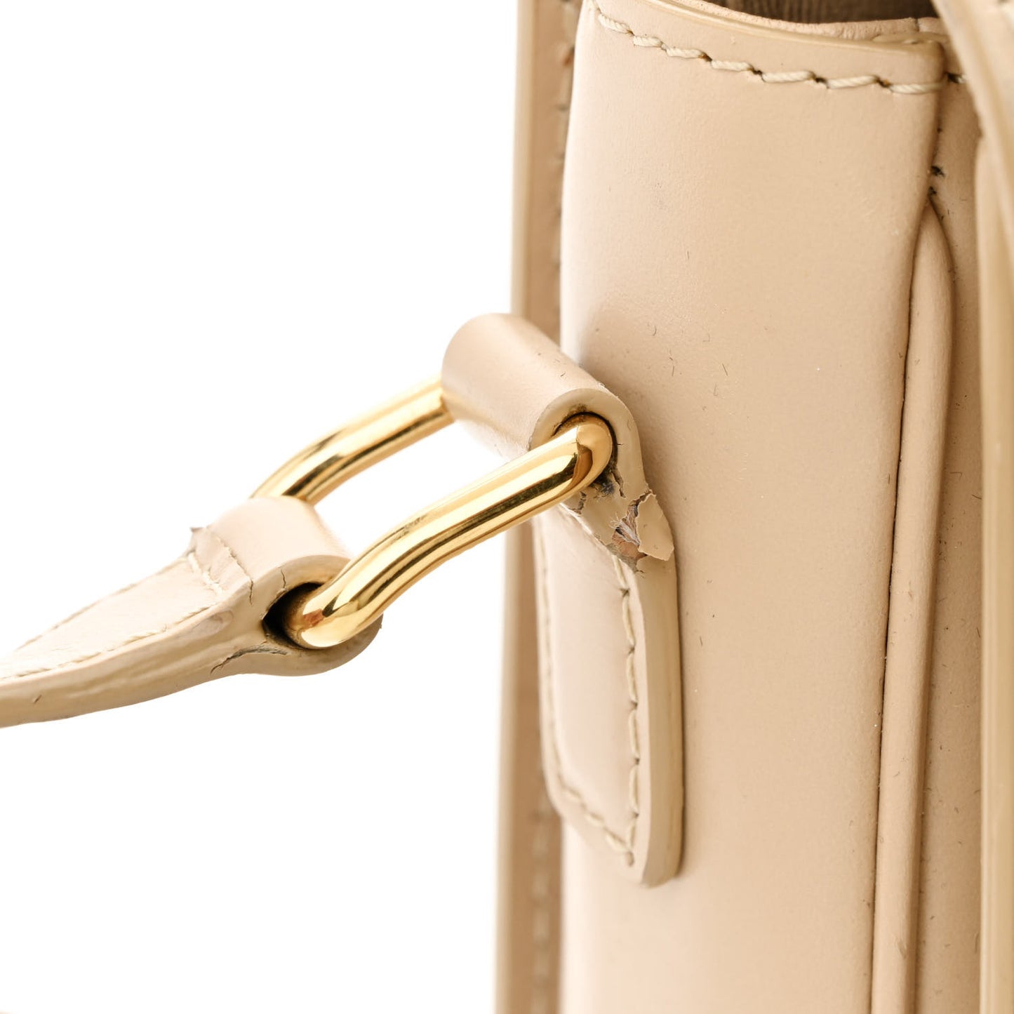 Shiny Calfskin Medium Triomphe Nude