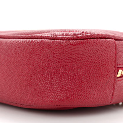 Saint Laurent Grain De Poudre Matelasse Monogram Mini Lou Camera Bag Eros Red 10 of 11