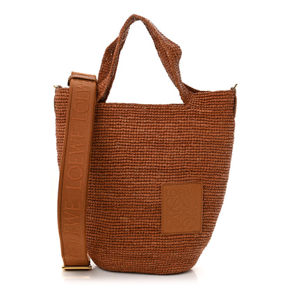 Loewe Raffia Mini Slit Tote Bag Honey Gold 1 of 9