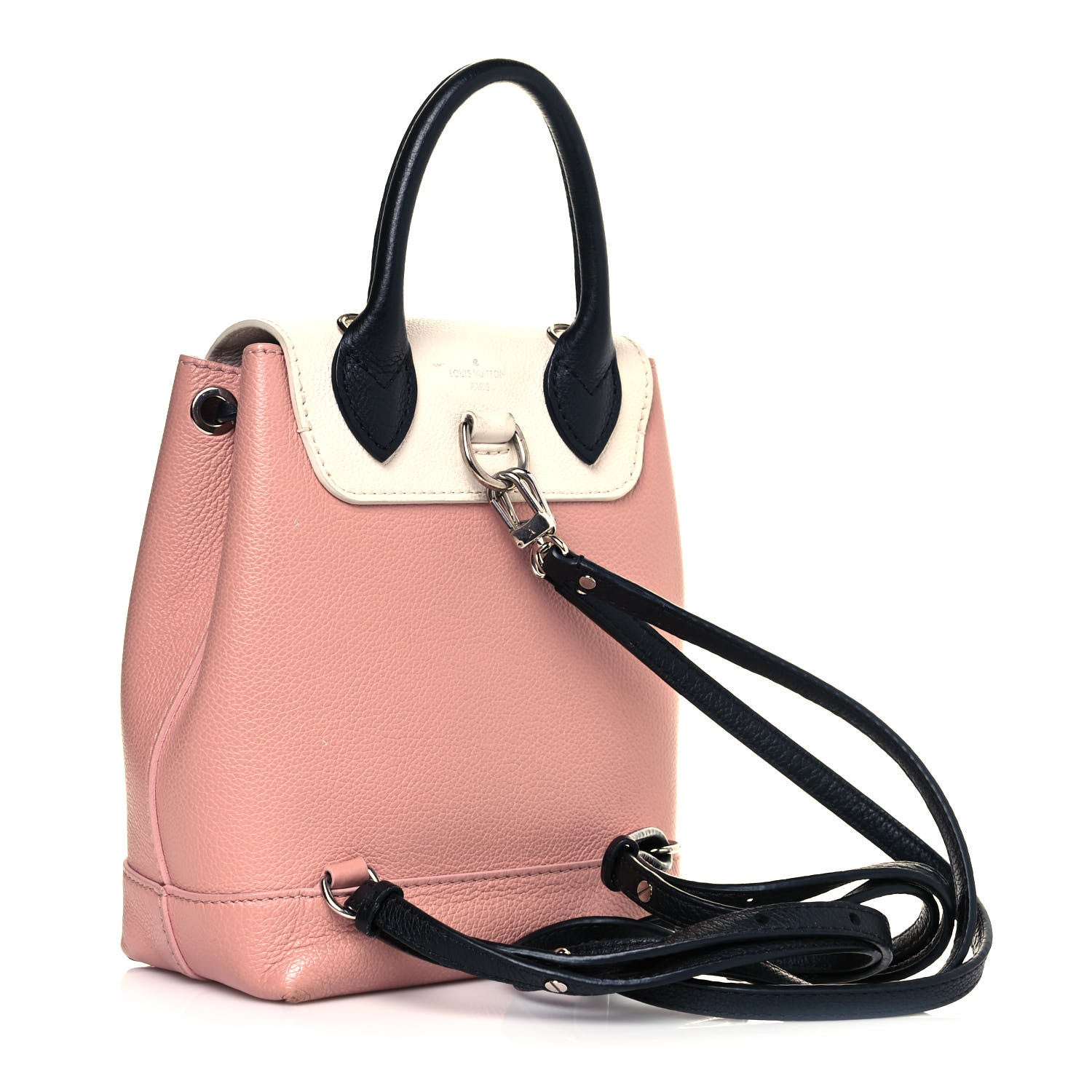Louis Vuitton Soft Calfskin Lockme Backpack Rose Ballet White Maito Black 2 of 10