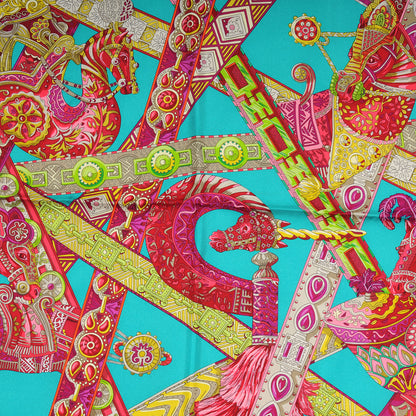 Hermes Silk Le Songe De La Licorne Scarf 90 1 of 5