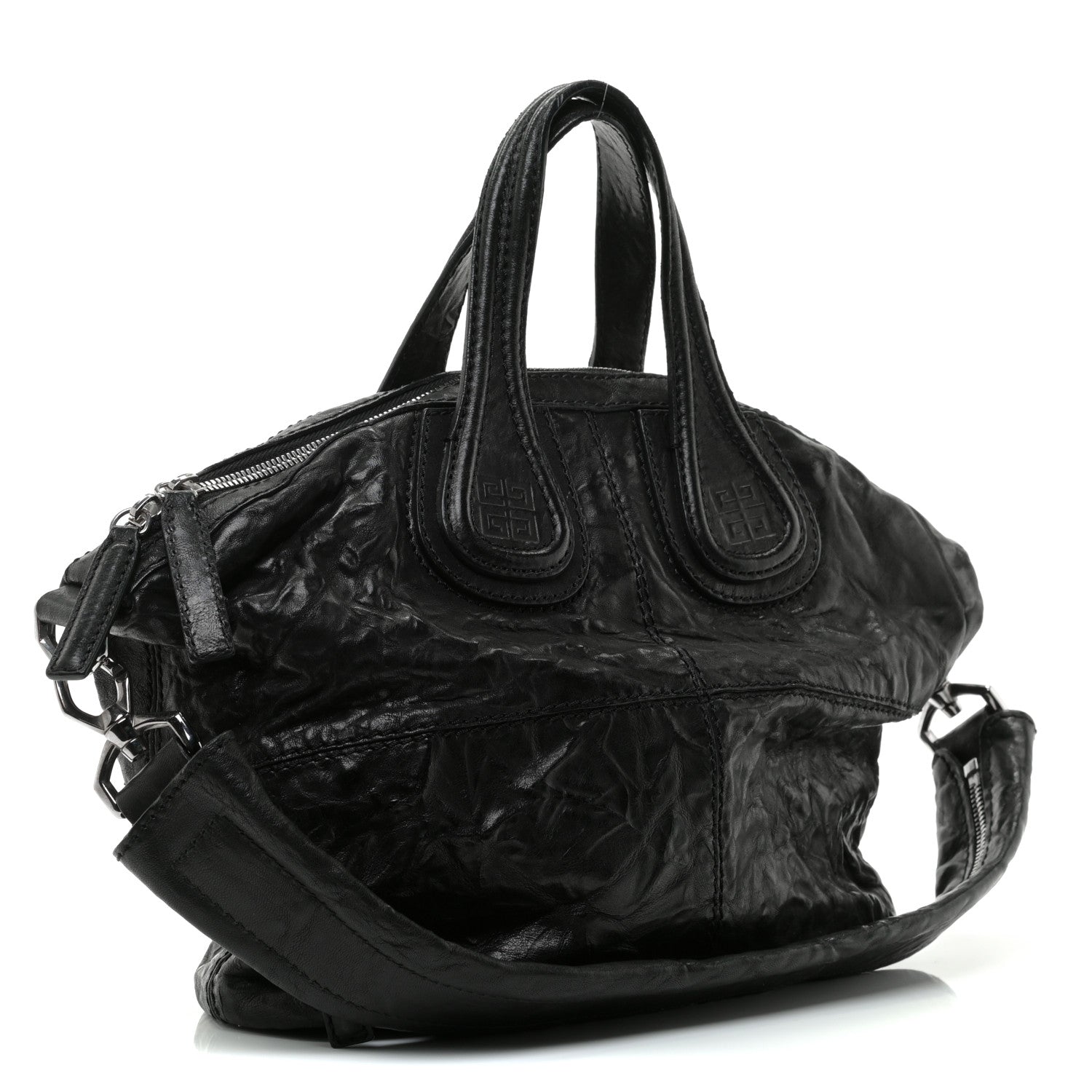 Givenchy Wrinkled Lambskin Small Nightingale Black 2 of 10