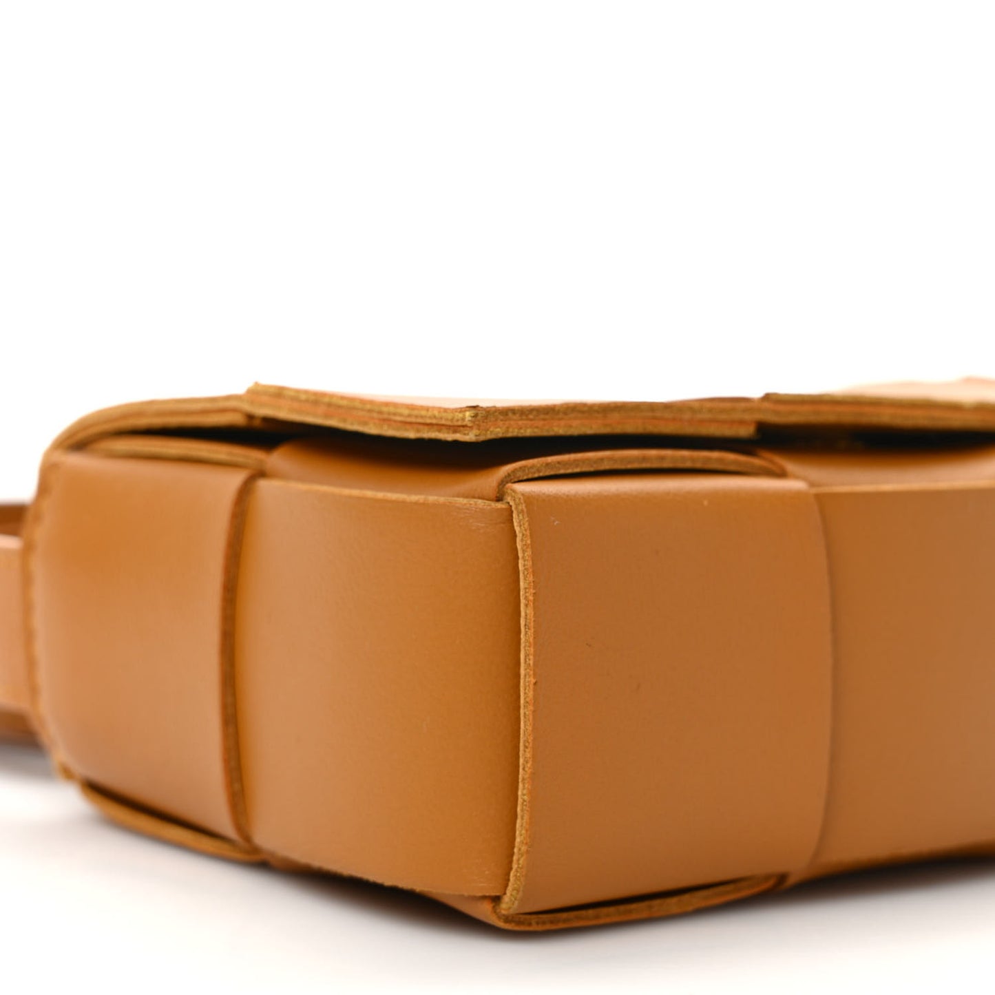 Lambskin Maxi Intrecciato Extra Mini Cassette Crossbody Bag Acorn