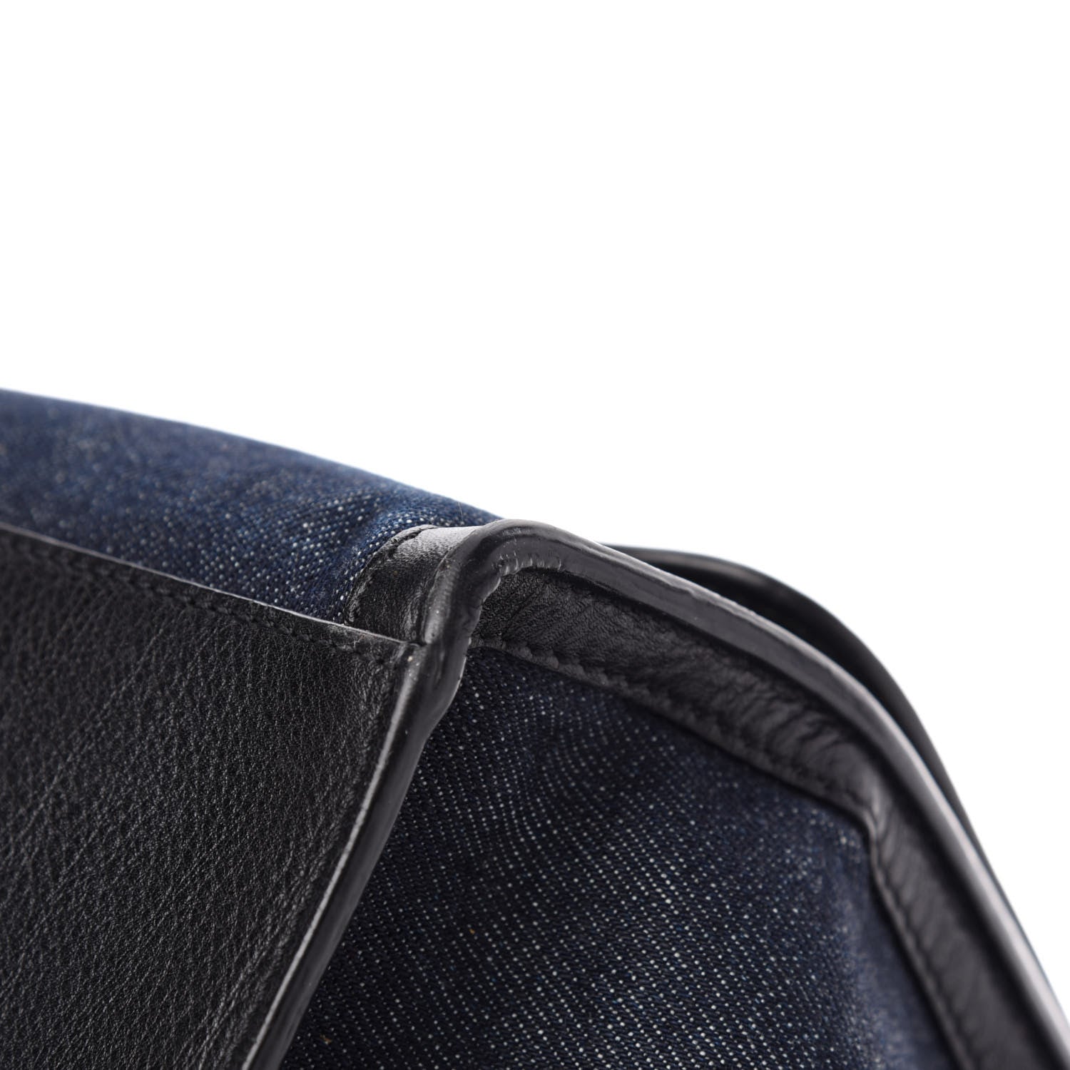 Celine Smooth Calfskin Denim Medium Trapeze Blue 11 of 16