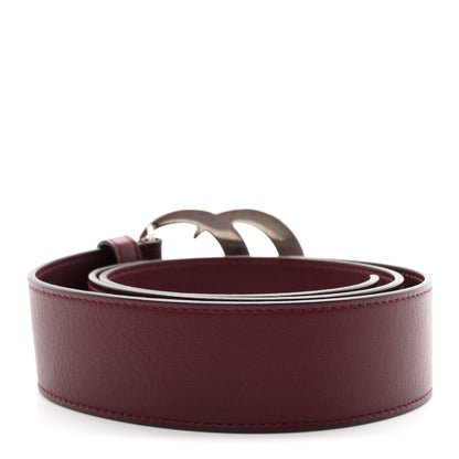 Gucci Moon Calfskin Nickel Double G 40mm Belt 85 34 Strong Red 2 of 5