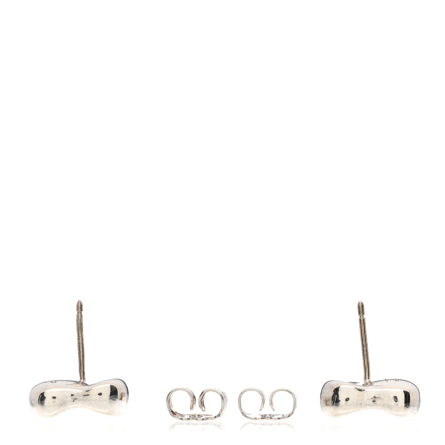 Sterling Silver 11mm Elsa Peretti Bean Earrings