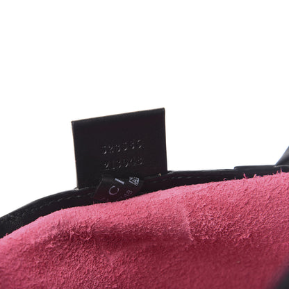 Gucci Grained Calfskin Logo Drawstring Backpack Box Pink Green Black 7 of 10