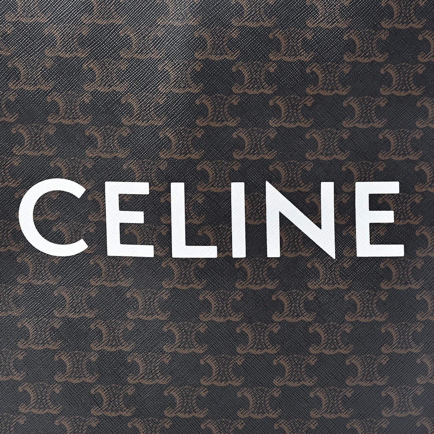 Celine Triomphe Canvas Calfskin Small Vertical Cabas Tan 8 of 8