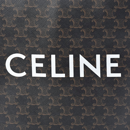 Celine Triomphe Canvas Calfskin Small Vertical Cabas Tan 8 of 8