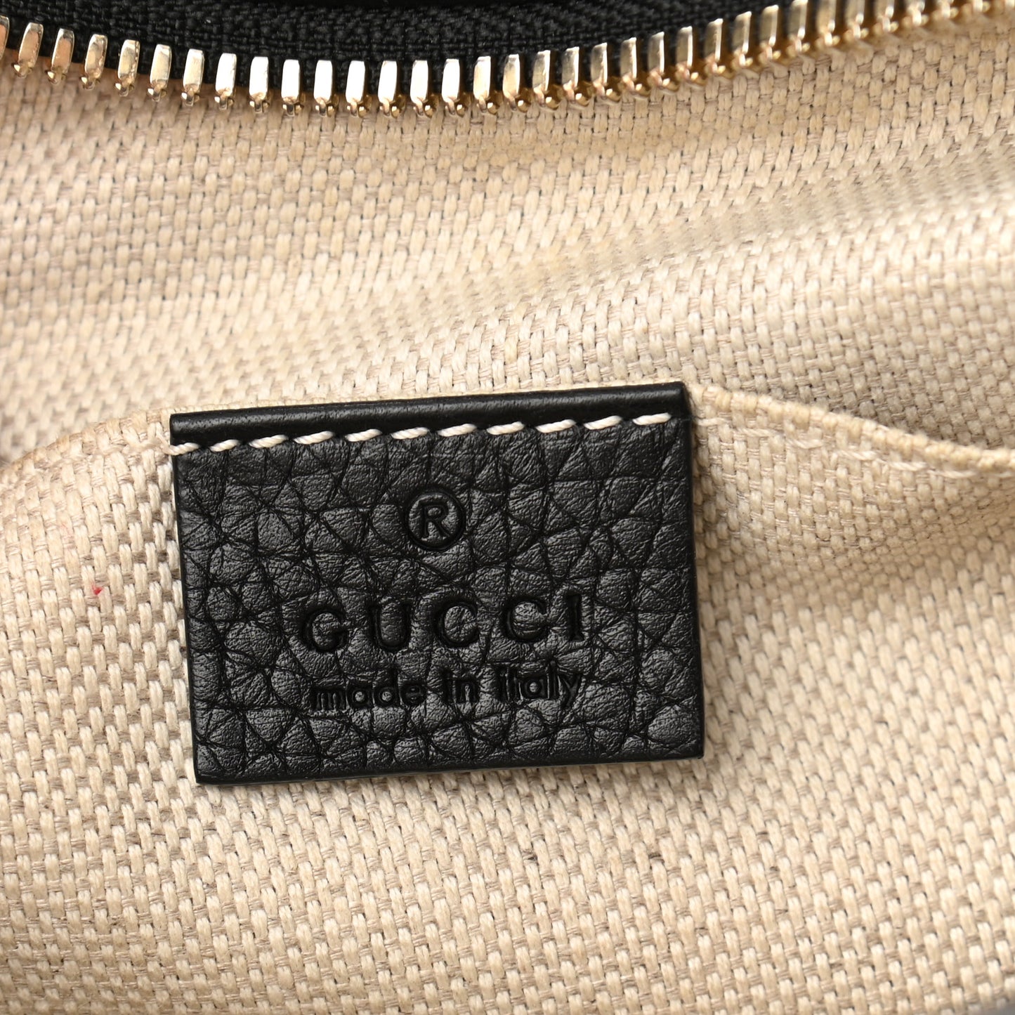 Pebbled Calfskin Small Soho Disco Bag Black