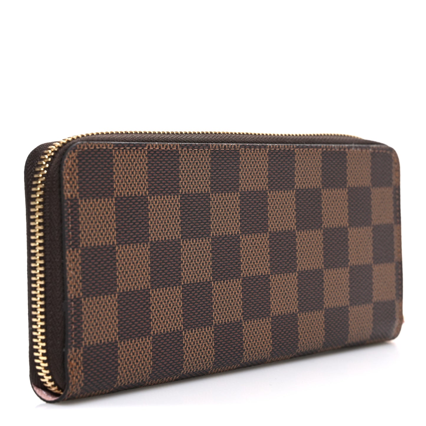 Damier Ebene Clemence Wallet Rose Ballerine