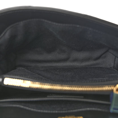 Saint Laurent Calfskin Y Quilted Monogram Small Loulou Chain Satchel Black 5 of 10