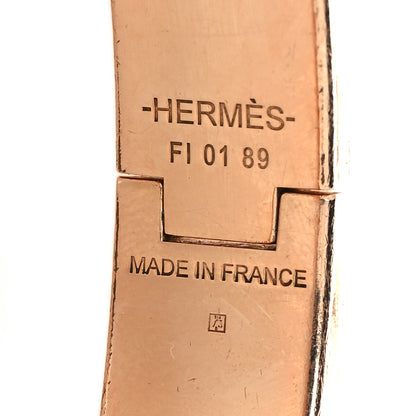 Hermes Enamel Narrow Clic Clac H Bracelet GM Craie 4 of 4
