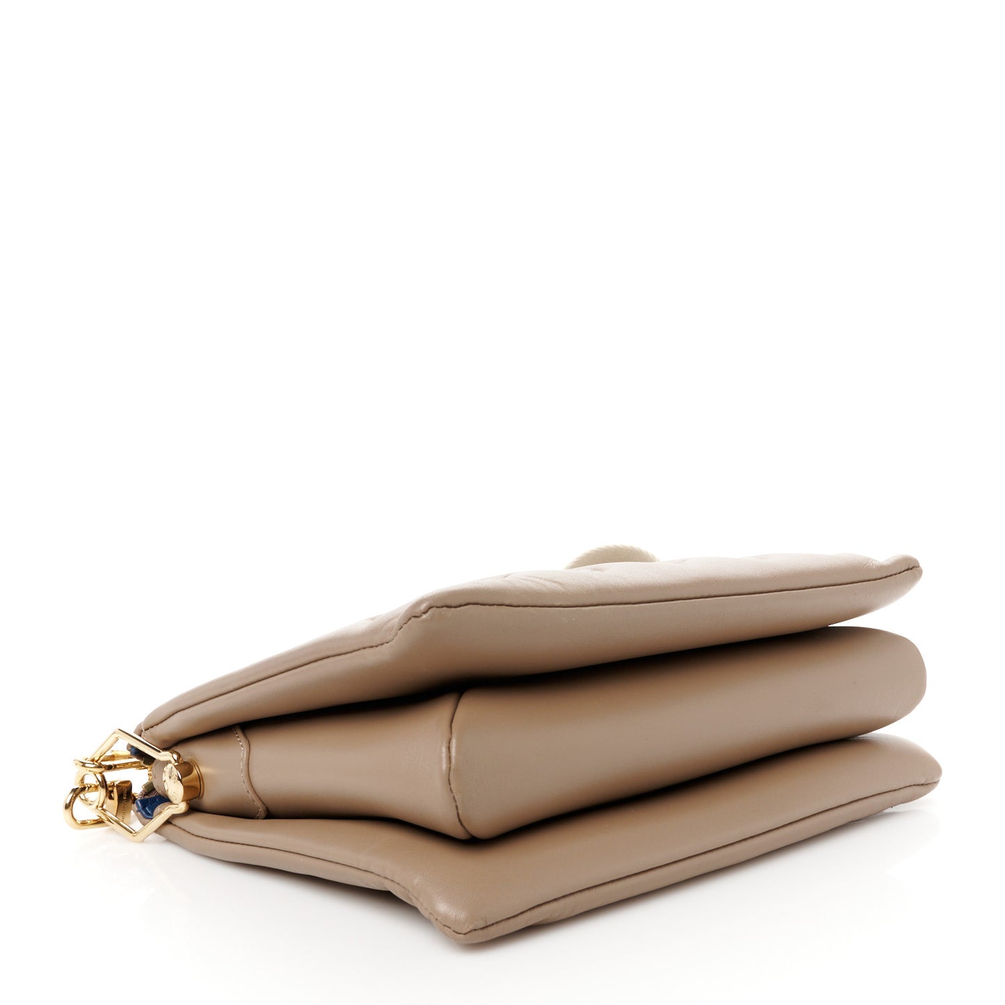 Lambskin Embossed Monogram Coussin PM Taupe