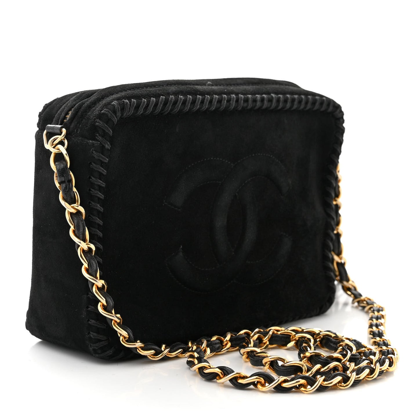 Suede CC Tassel Camera Case Black