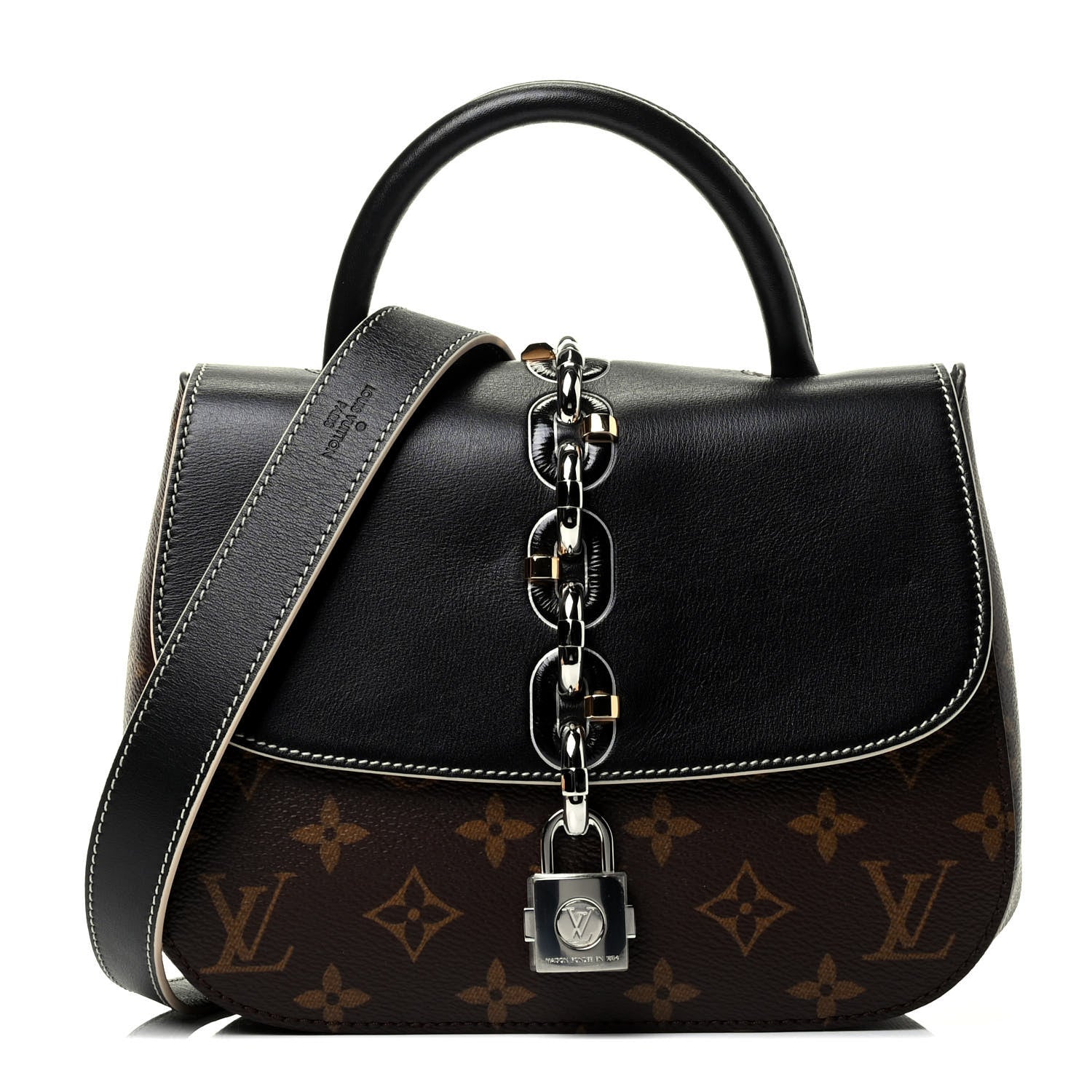 Louis Vuitton Calfskin Monogram Chain It Bag PM Black 1 of 4