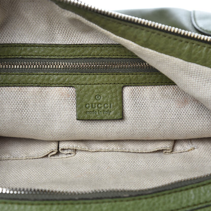 Gucci Pebbled Calfskin Medium Soho Chain Hobo Green 6 of 14