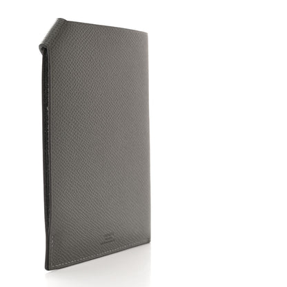 Hermes Epsom Tarmac Dot PM Passport Holder Gris Meyer Black 3 of 8