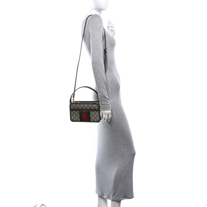 Gucci GG Supreme Monogram Web Ophidia Crossbody Bag Beige New Acero 2 of 10