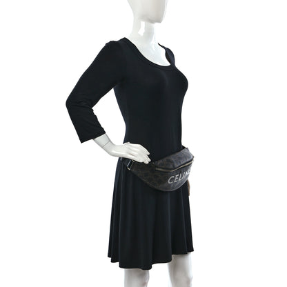 Celine Triomphe Logo Canvas Belt Bag Black 3 of 7