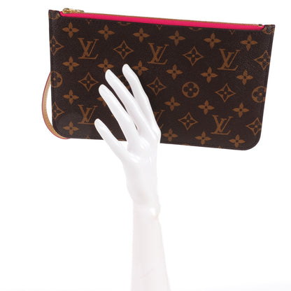 Louis Vuitton Monogram Neverfull MM GM Pochette Pivoine 2 of 8