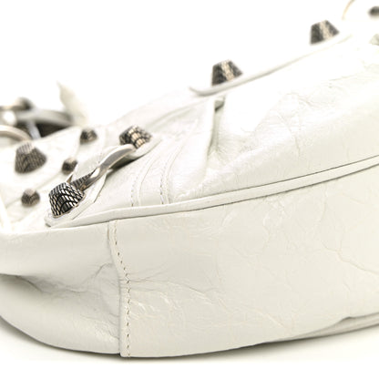 Balenciaga Agneau Arena Le Cagole Shoulder Bag XS Optic White 9 of 10