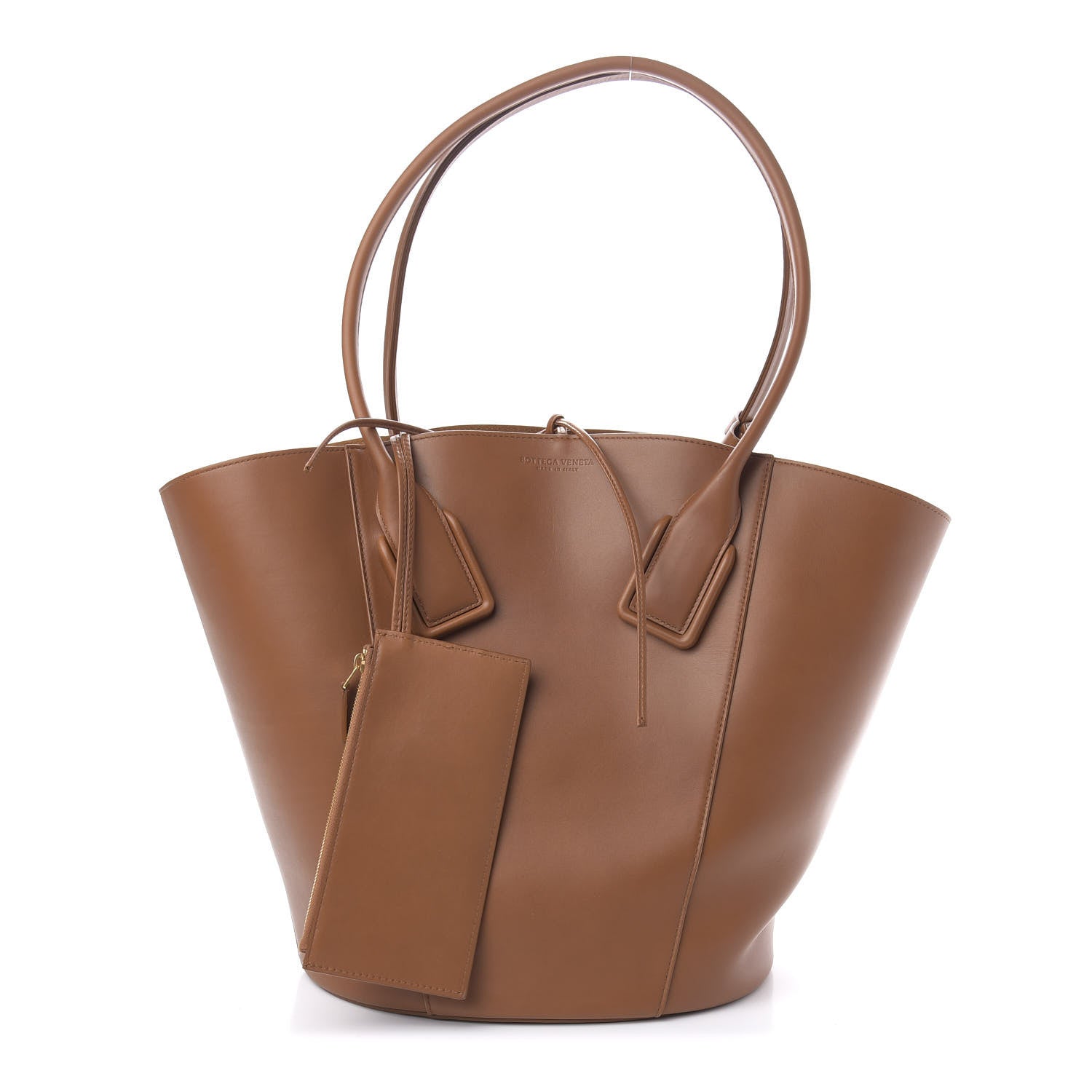 Bottega Veneta Calfskin Basket Tote Wood 1 of 10