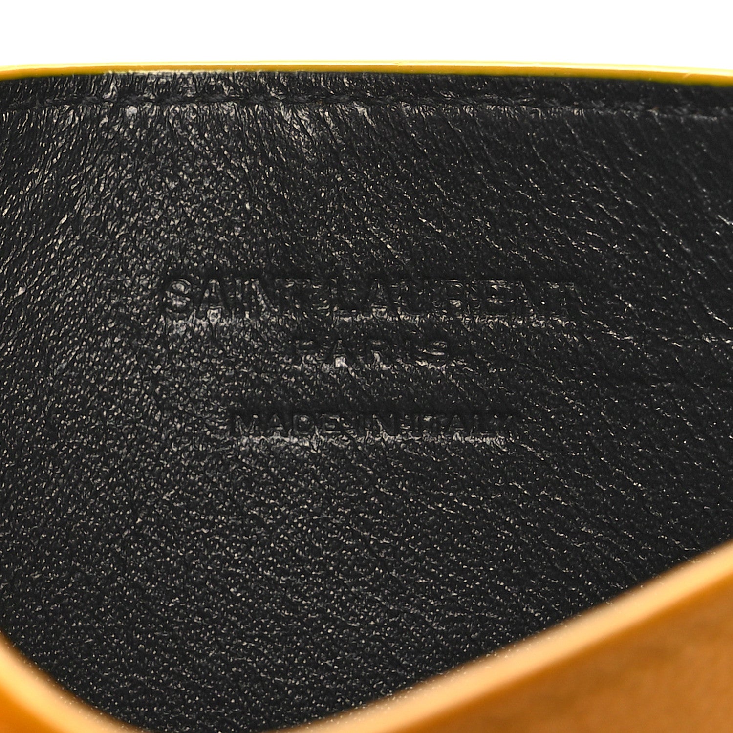Saint Laurent Grain De Poudre Monogram Uptown Chain Wallet Chartreuse 9 of 12