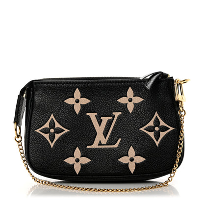 Louis Vuitton Empreinte Monogram Giant Mini Pochette Accessories Black 1 of 7