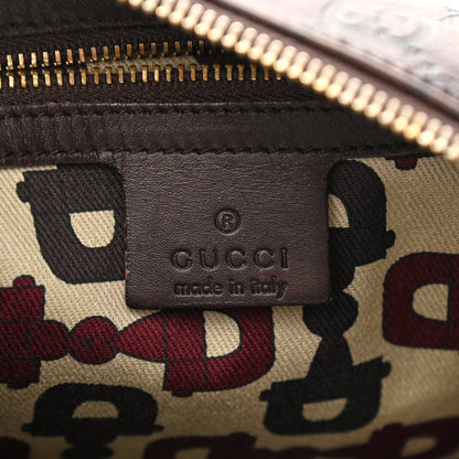Gucci Guccissima Medium Horsebit Chain Hobo Dark Brown 6 of 12