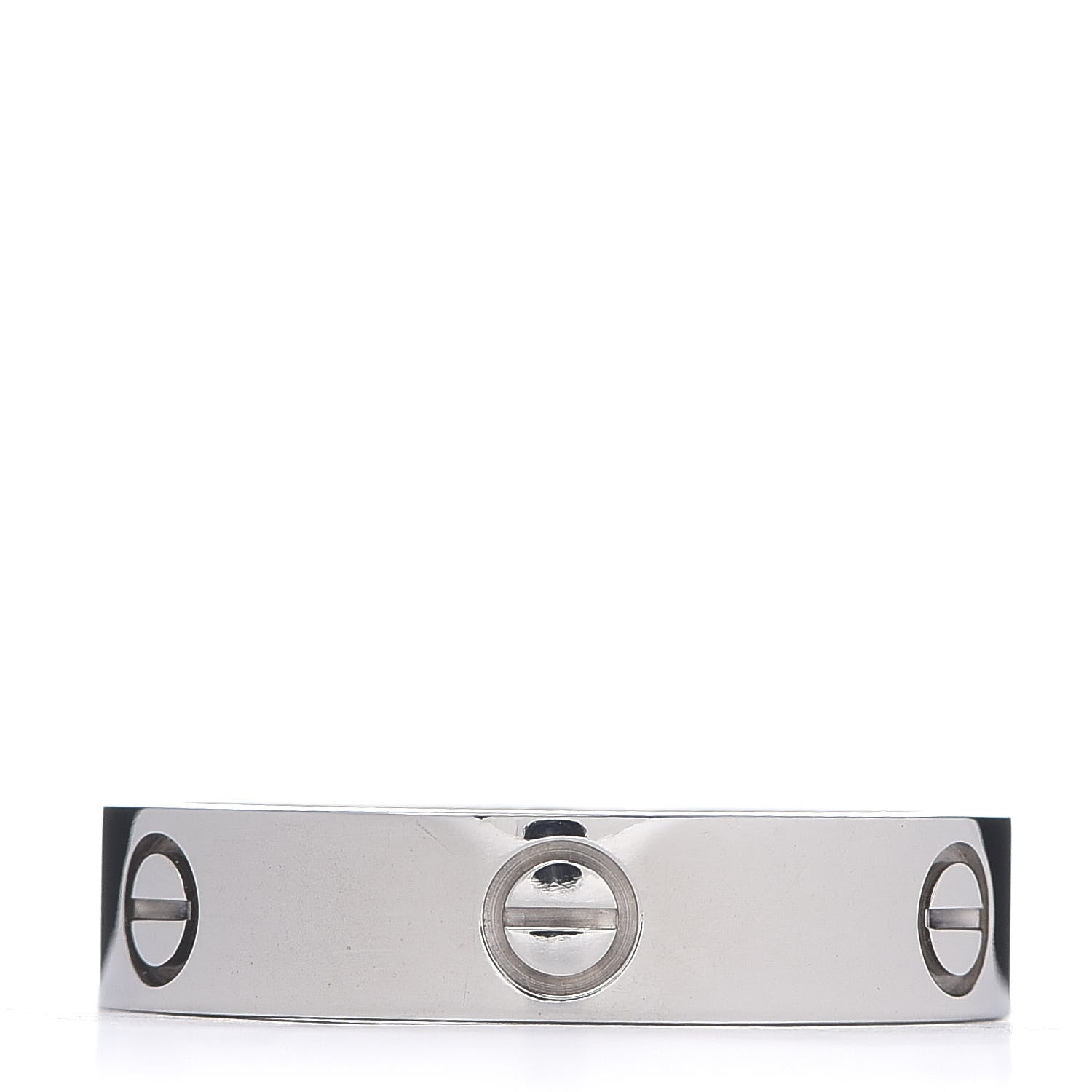 Cartier 18K White Gold 5.5mm LOVE Ring 66 11.5 3 of 5