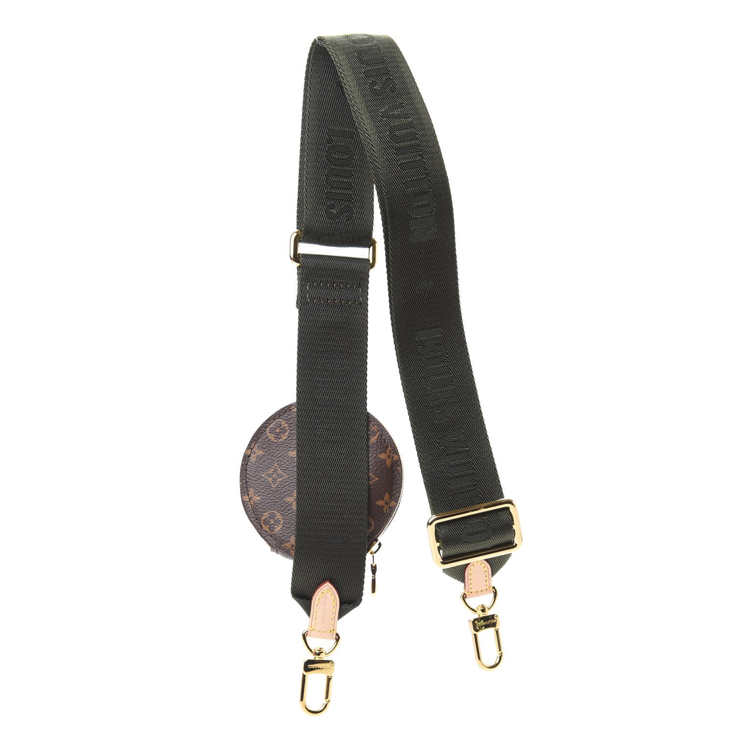Louis Vuitton Nylon Monogram Strap with Coin Purse Kaki 2 of 6