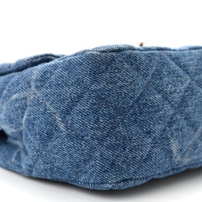 Chanel Denim CC Quilted Mini Square Flap Blue 9 of 12