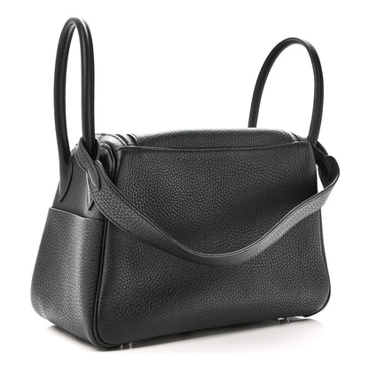 Hermes Taurillon Clemence Lindy 26 Black 3 of 10