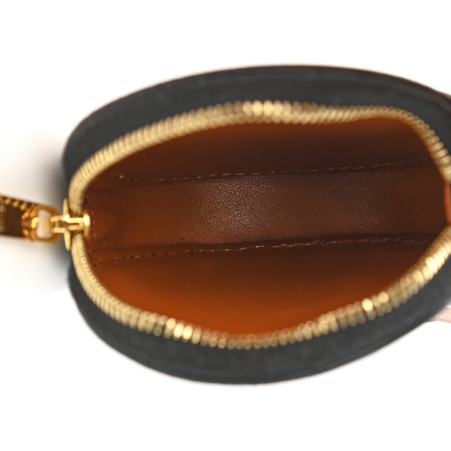 Triomphe Canvas Round Zip Coin Purse