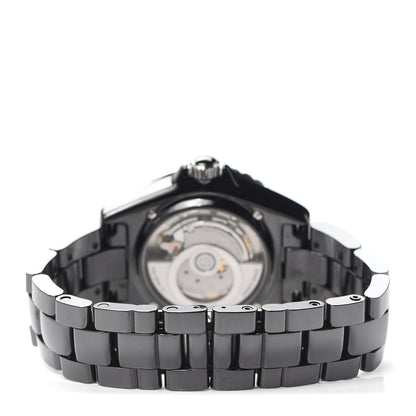 Chanel Stainless Steel Ceramic 38mm J12 Automatic Watch Black 3 of 6