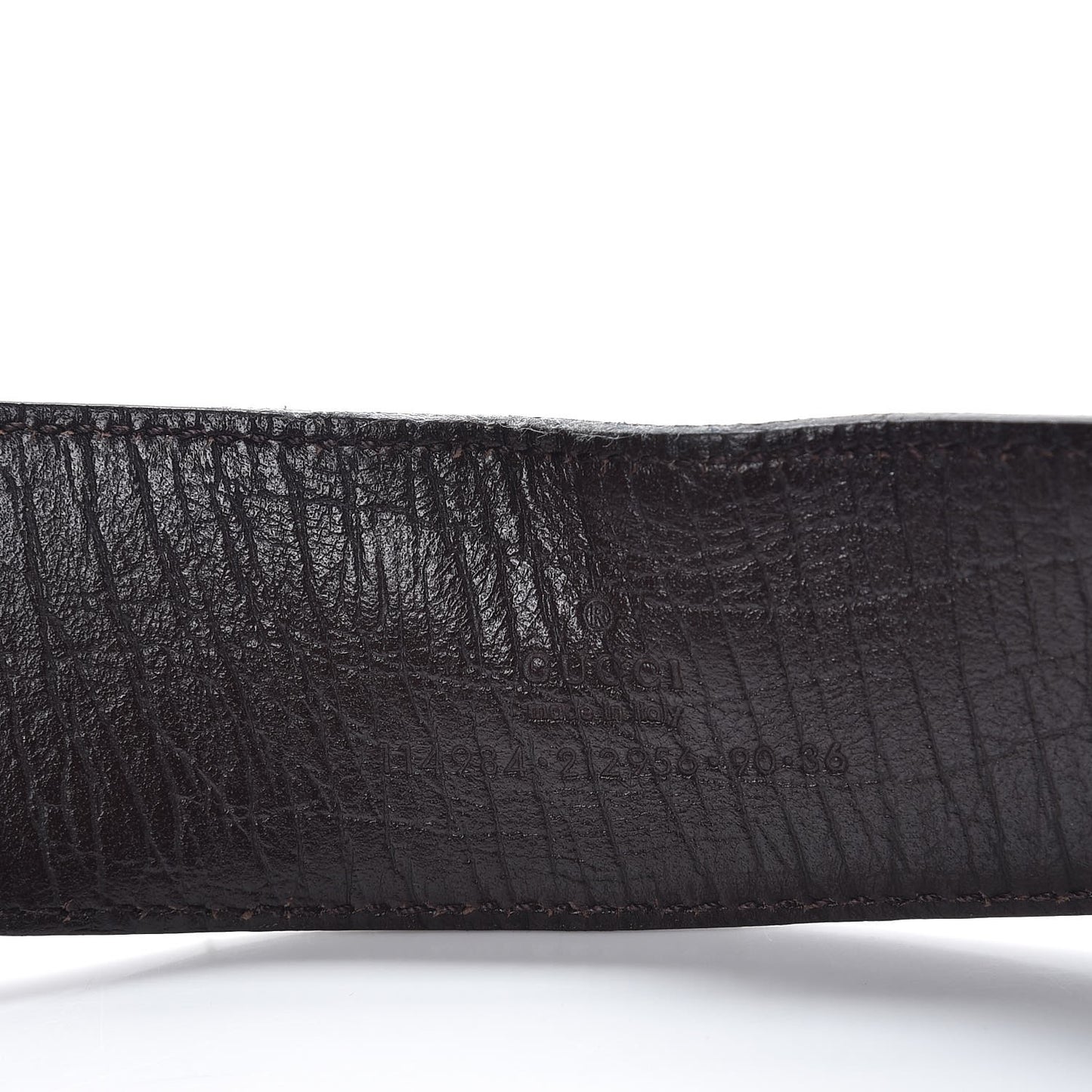 GG Plus Monogram Interlocking G Belt 90 36 Dark Brown