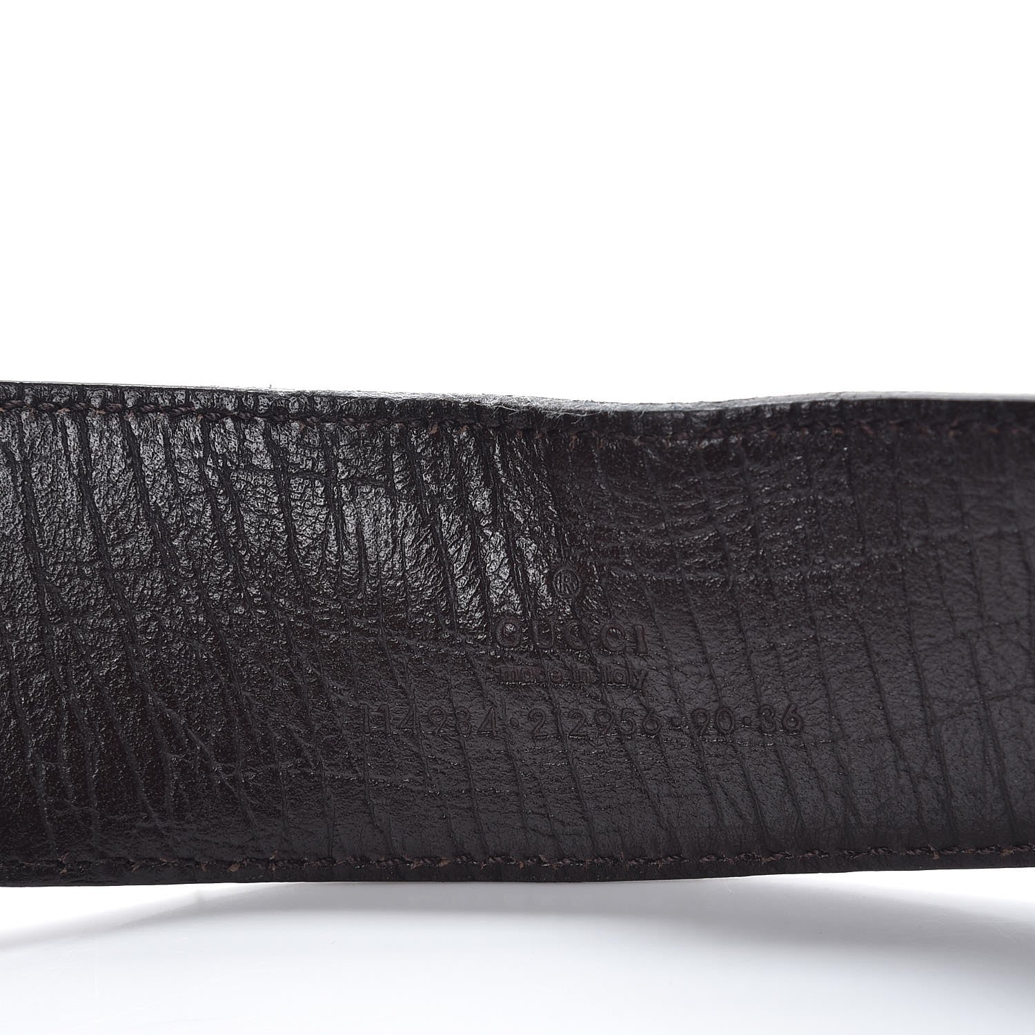 Gucci GG Plus Monogram Interlocking G Belt 90 36 Dark Brown 4 of 8