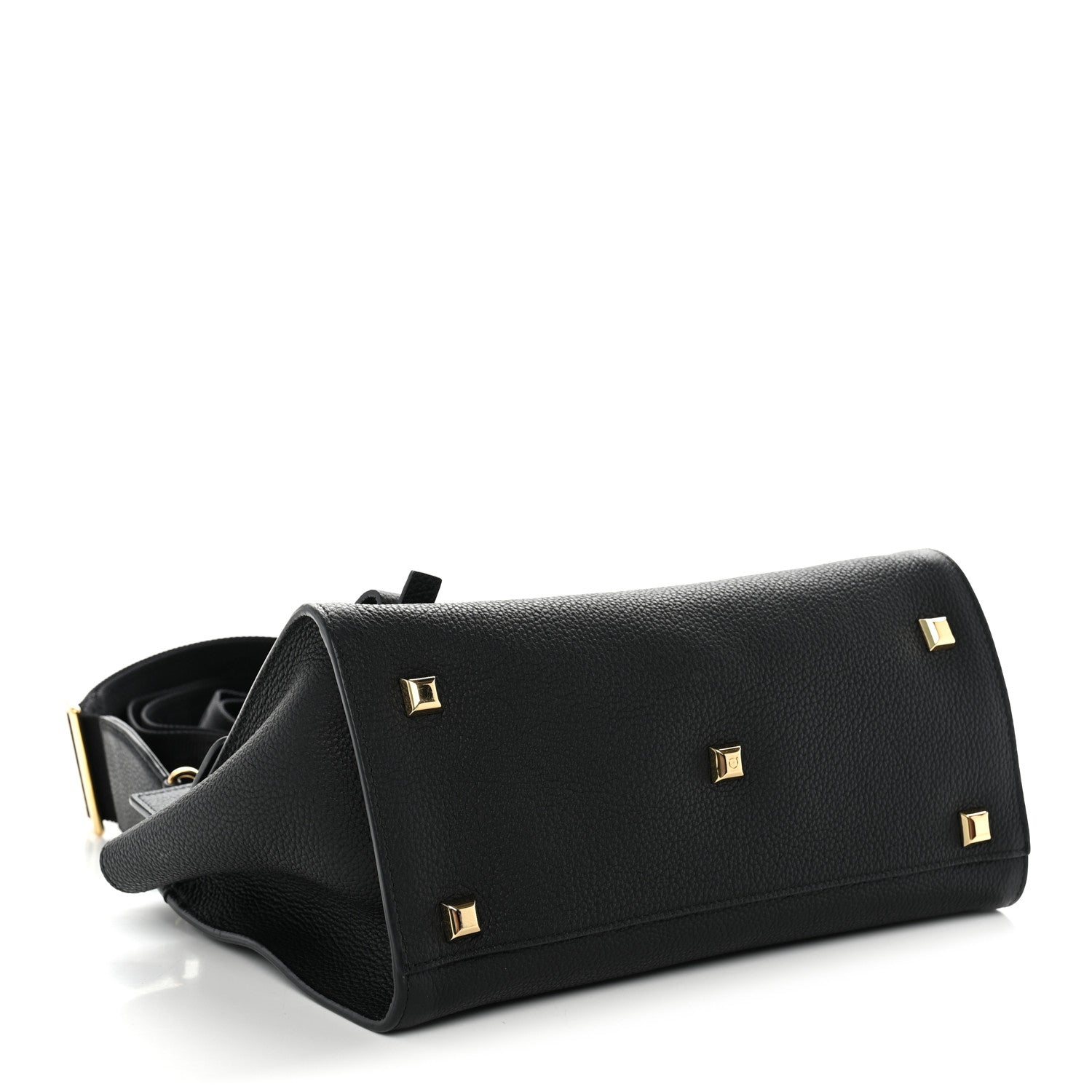Salvatore Ferragamo Calfskin Medium Studio Soft Bag Black 4 of 10