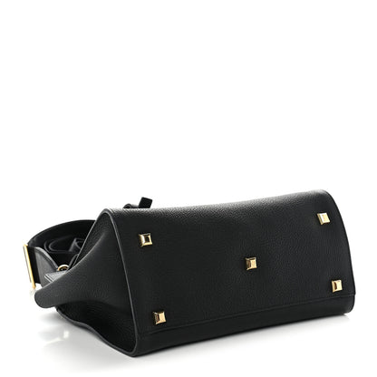 Salvatore Ferragamo Calfskin Medium Studio Soft Bag Black 4 of 10