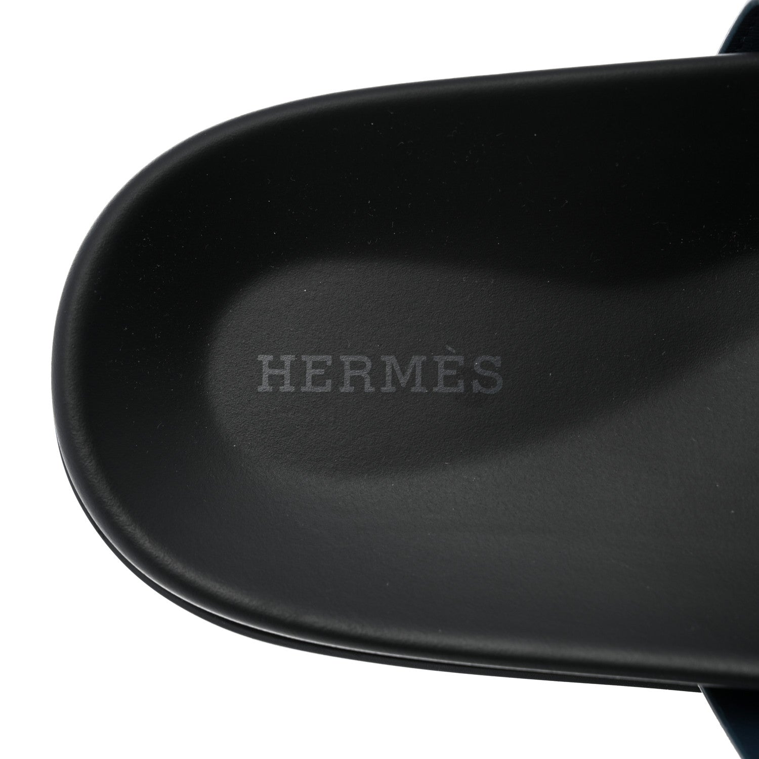 Hermes Suede Goatskin Mens Chypre Sandals 44 Bleu Celeste 6 of 9